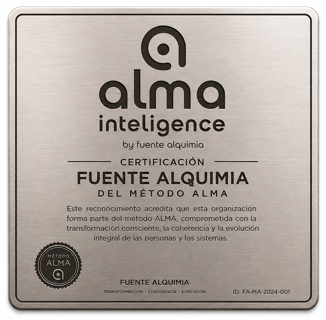 Placa de Certificación Fuente Alquimia